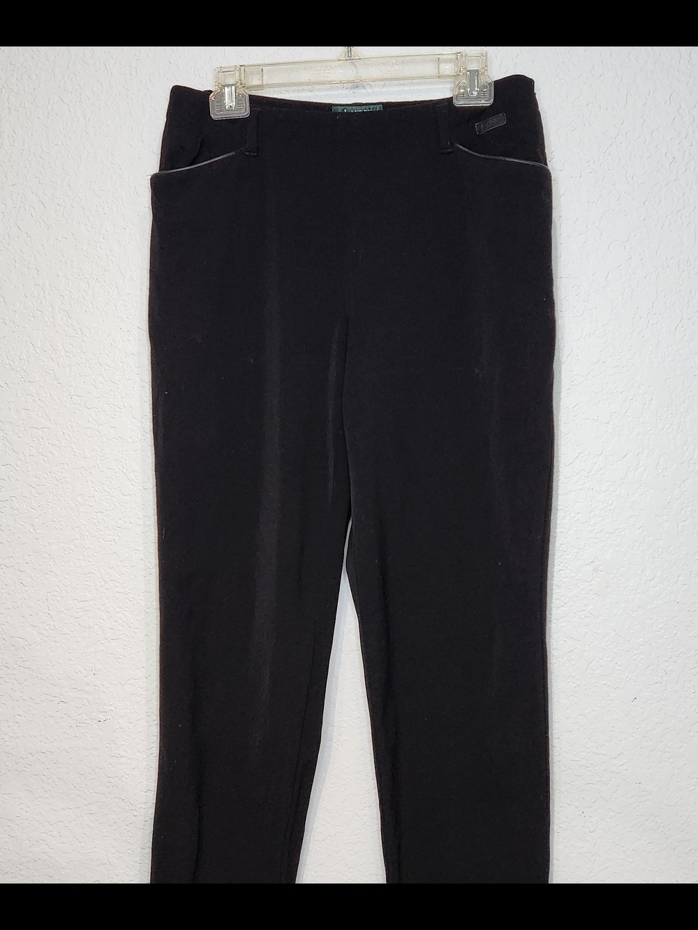 Polo by Ralph Lauren Black Skinny Pull-On Trousers